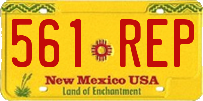 NM license plate 561REP