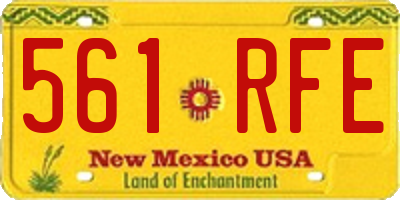 NM license plate 561RFE