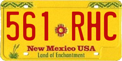 NM license plate 561RHC