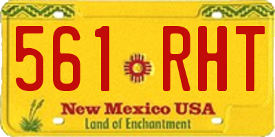 NM license plate 561RHT