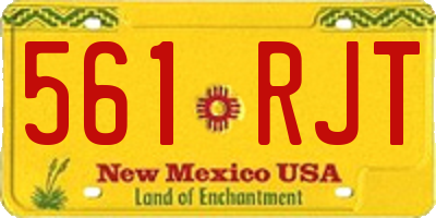 NM license plate 561RJT