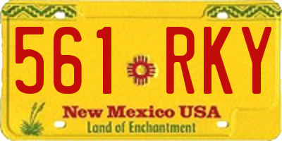 NM license plate 561RKY