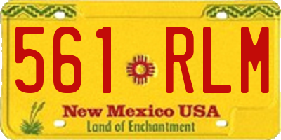 NM license plate 561RLM