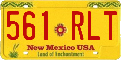 NM license plate 561RLT