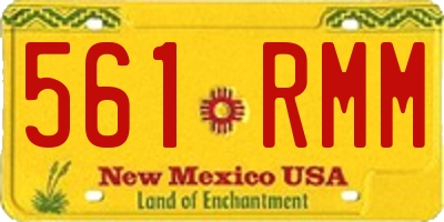 NM license plate 561RMM