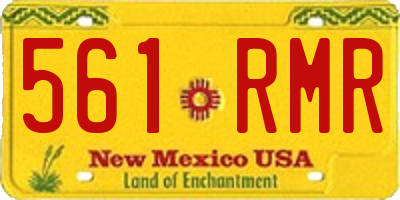 NM license plate 561RMR