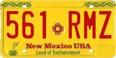 NM license plate 561RMZ