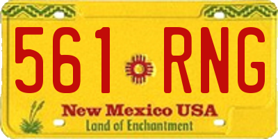 NM license plate 561RNG