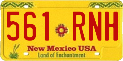 NM license plate 561RNH