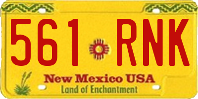 NM license plate 561RNK
