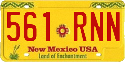 NM license plate 561RNN