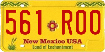 NM license plate 561ROO