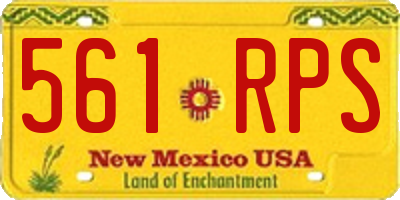 NM license plate 561RPS