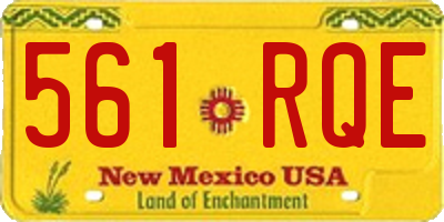 NM license plate 561RQE