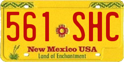 NM license plate 561SHC