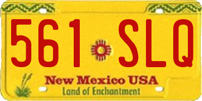 NM license plate 561SLQ