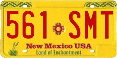 NM license plate 561SMT