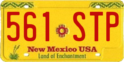 NM license plate 561STP