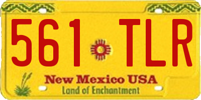 NM license plate 561TLR