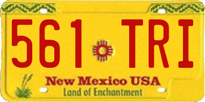 NM license plate 561TRI