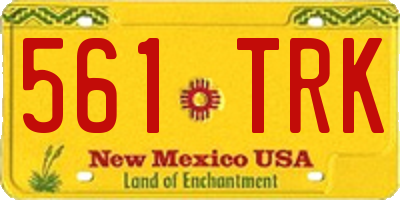 NM license plate 561TRK
