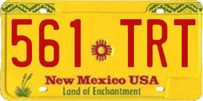 NM license plate 561TRT