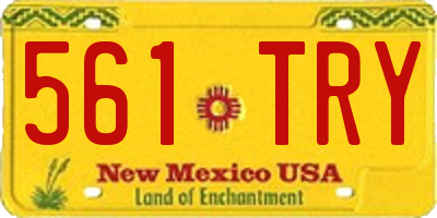 NM license plate 561TRY