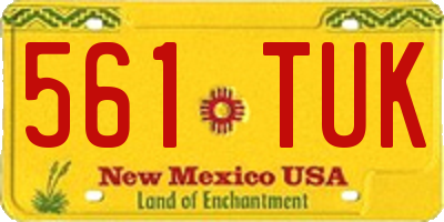 NM license plate 561TUK