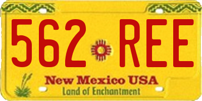 NM license plate 562REE