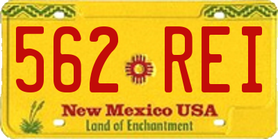 NM license plate 562REI