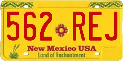 NM license plate 562REJ