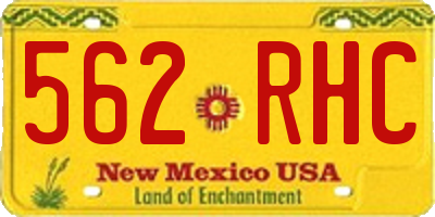 NM license plate 562RHC