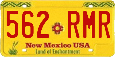 NM license plate 562RMR