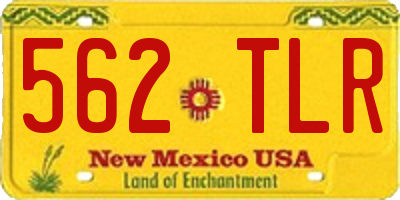 NM license plate 562TLR