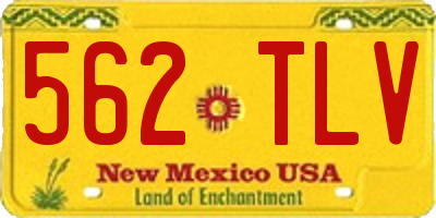 NM license plate 562TLV