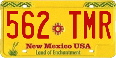 NM license plate 562TMR