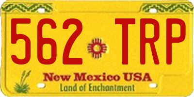 NM license plate 562TRP