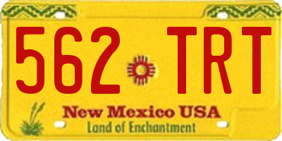 NM license plate 562TRT