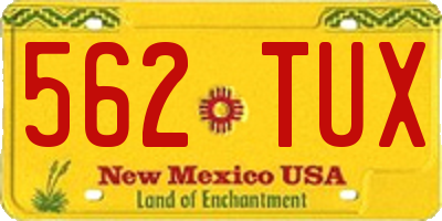 NM license plate 562TUX