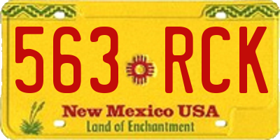 NM license plate 563RCK