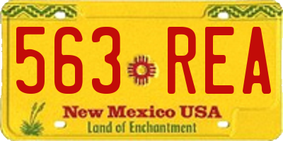NM license plate 563REA