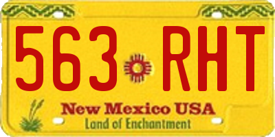 NM license plate 563RHT