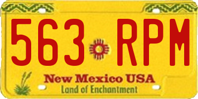 NM license plate 563RPM