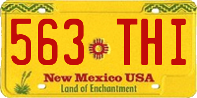 NM license plate 563THI