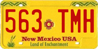 NM license plate 563TMH
