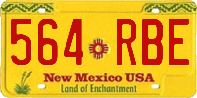 NM license plate 564RBE