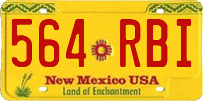 NM license plate 564RBI