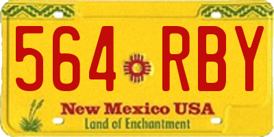 NM license plate 564RBY