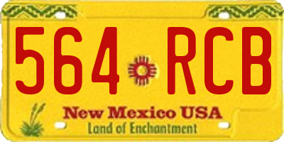 NM license plate 564RCB