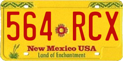 NM license plate 564RCX
